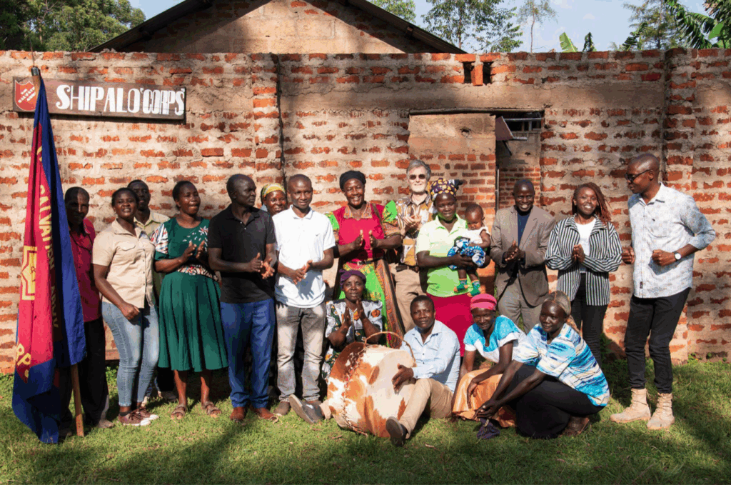 Delegation at the Salvation Army church